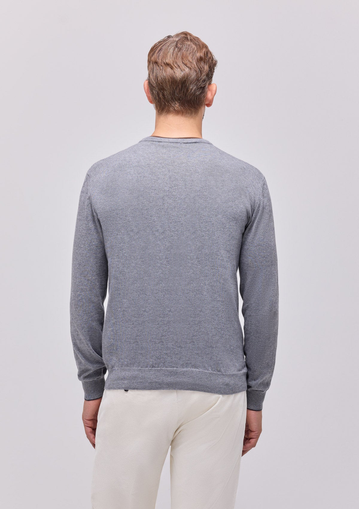 MAGLIA GIROCOLLO COTONE E LANA |4858|