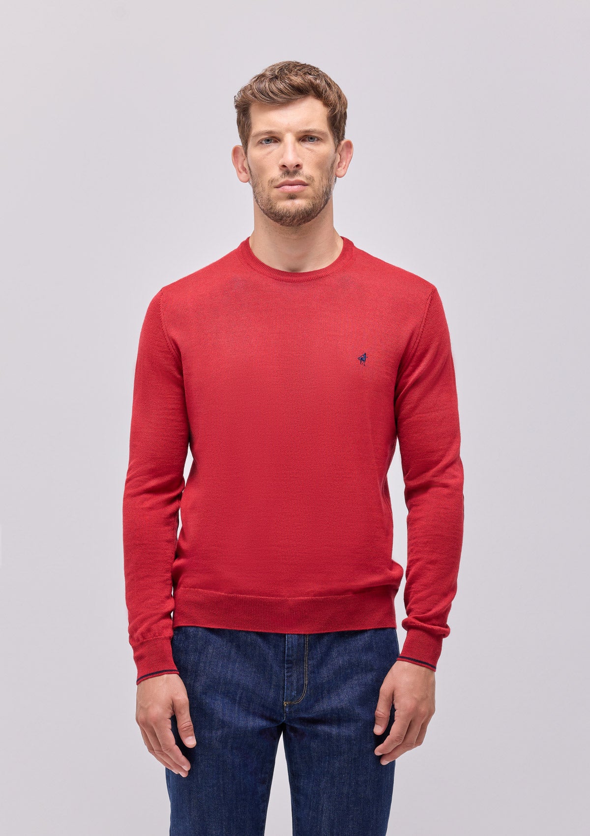 MAGLIA GIROCOLLO CON TOPPE E INSERTI IN CONTRASTO,  MISTO LANA |4863|