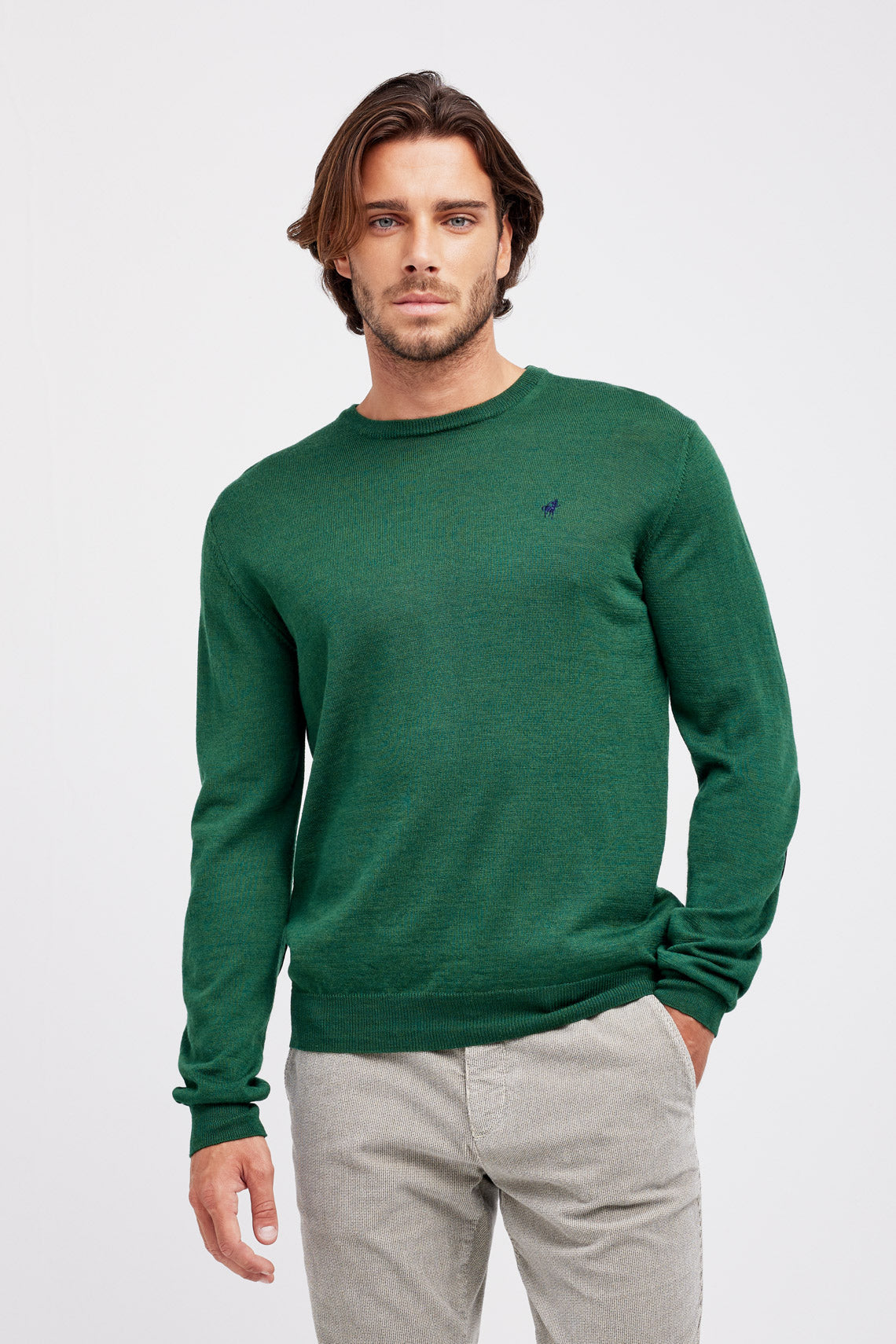 MAGLIA GIROCOLLO MISTO LANA |5680|
