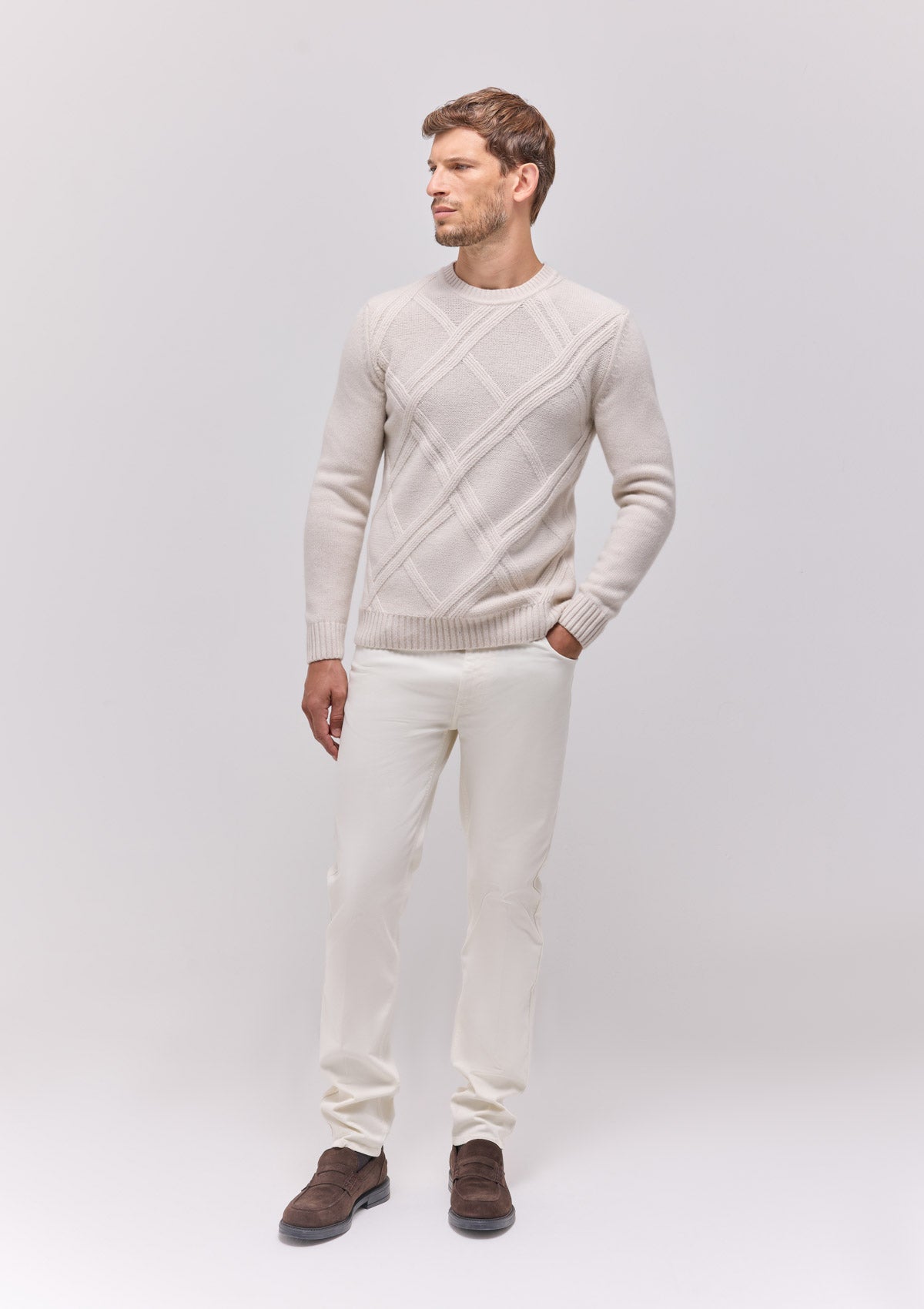 MAGLIA GIROCOLLO MISTO CACHEMIRE |5042|