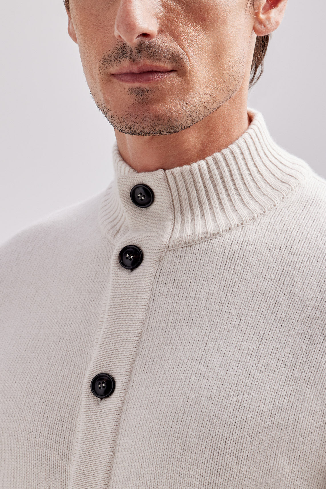 MAGLIA CARDIGAN BOTTONI MISTO CACHEMIRE |6164|