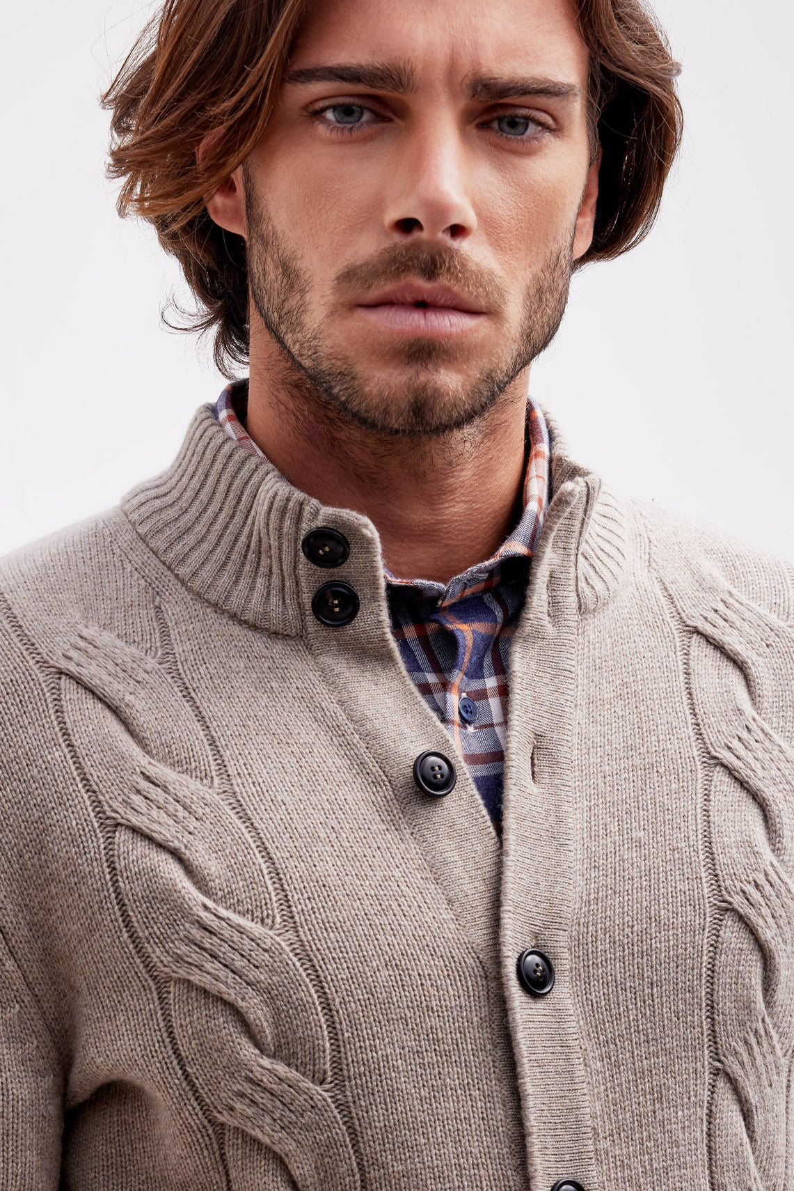 MAGLIA CARDIGAN MISTO CACHEMIRE |5687|