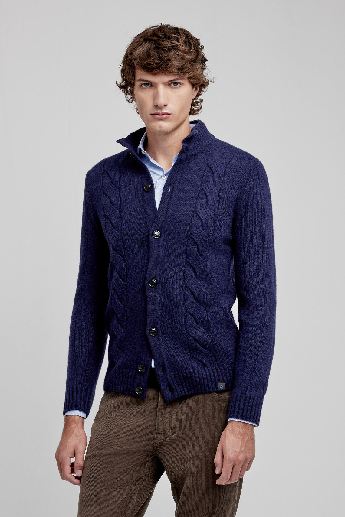 MAGLIA CARDIGAN MISTO CACHEMIRE