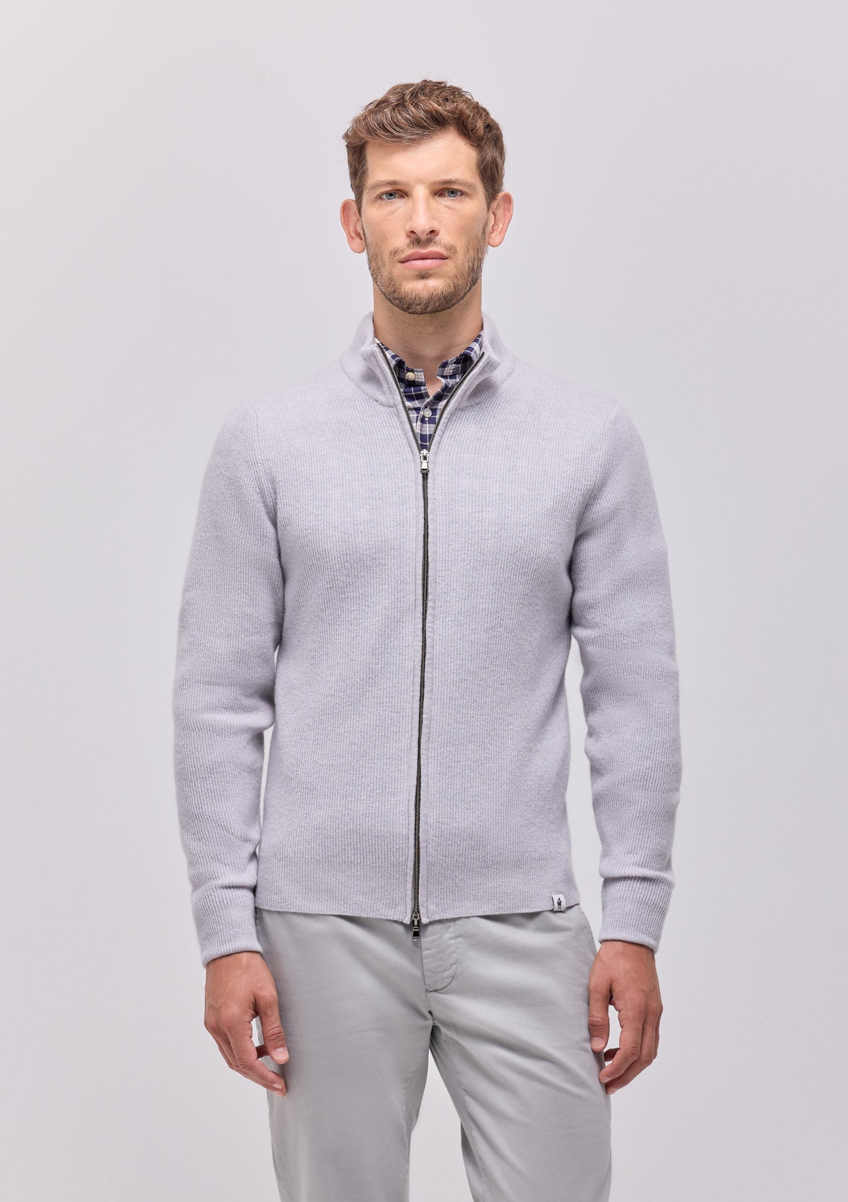 MAGLIA CARDIGAN ZIP PURA LANA |4875|