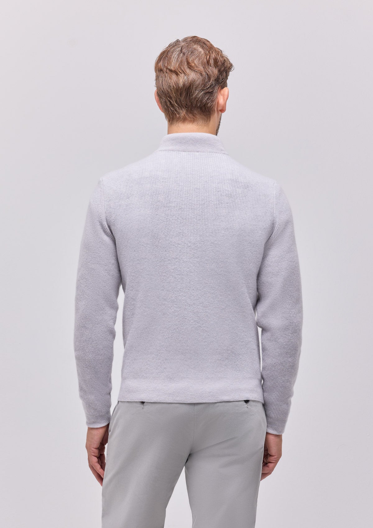 MAGLIA CARDIGAN ZIP PURA LANA |4964|
