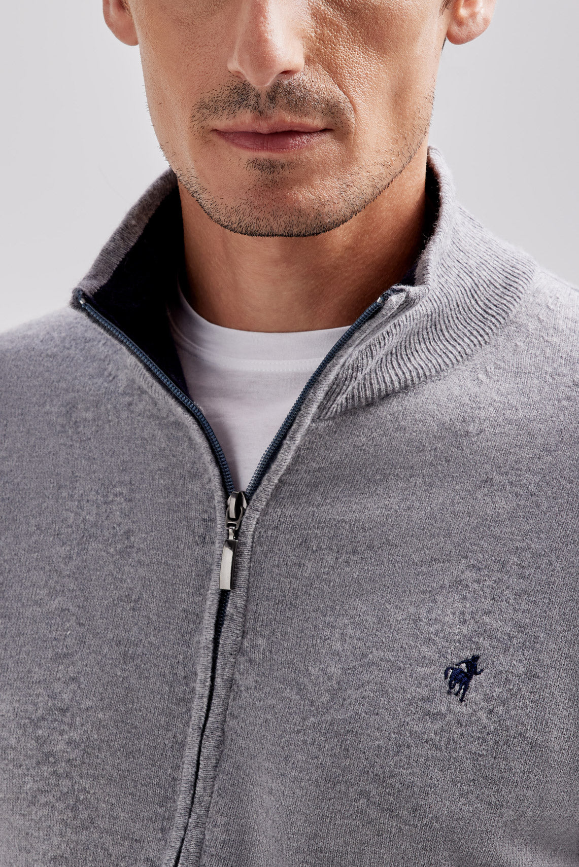 MAGLIA CARDIGAN FULL ZIP MISTO LANA |6033|
