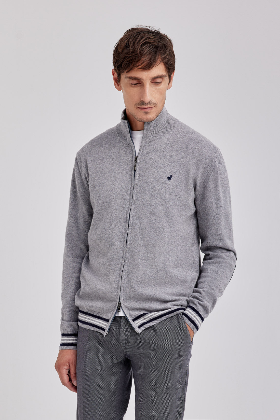 MAGLIA CARDIGAN FULL ZIP MISTO LANA |6078|