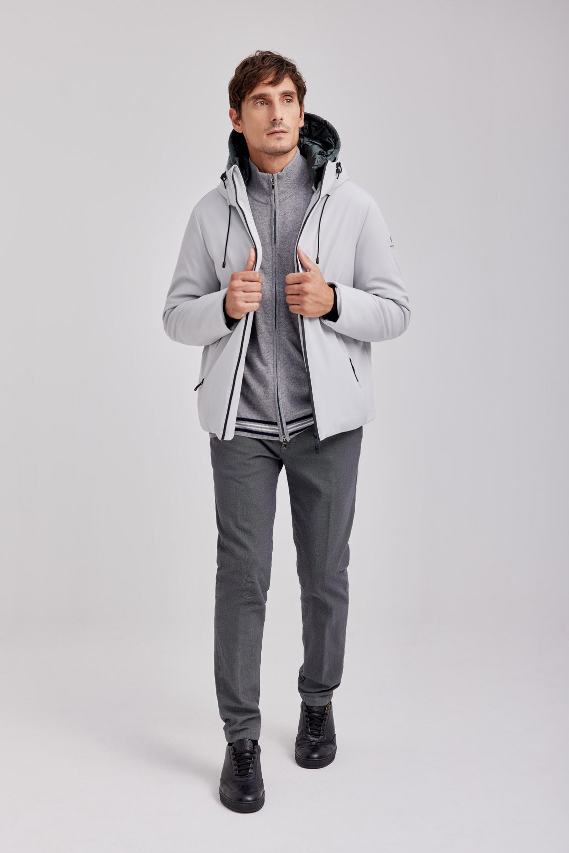 MAGLIA CARDIGAN FULL ZIP MISTO LANA |6168|