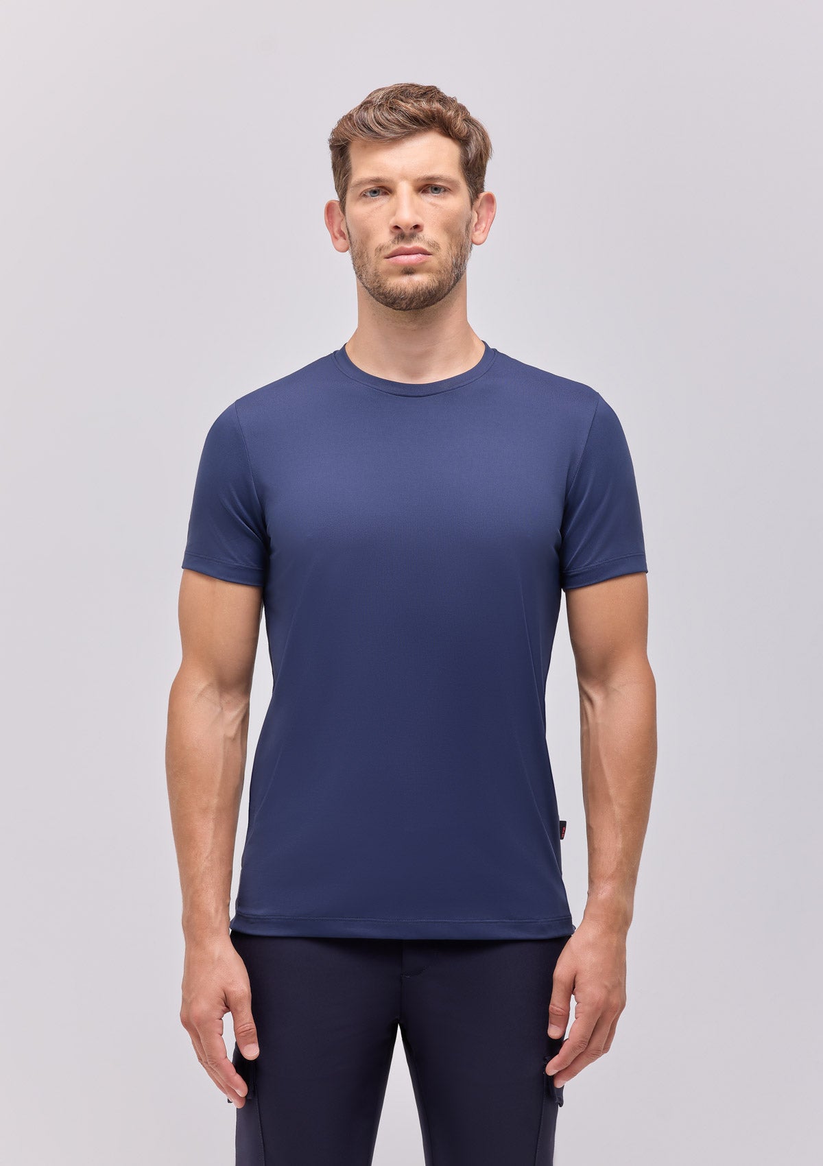 MAGLIA GIROCOLLO MANICA CORTA |4877|