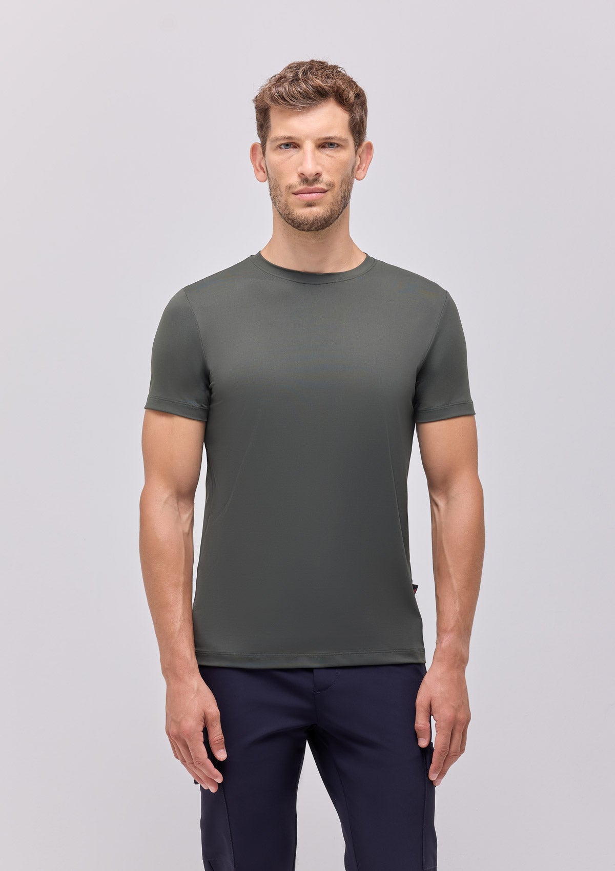 MAGLIA GIROCOLLO MANICA CORTA |4878|
