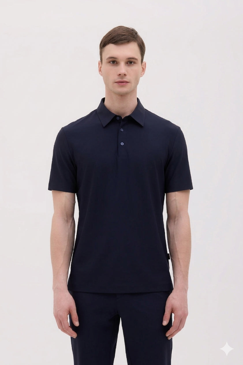 POLO MANICA CORTA IN JERSEY TECHNO