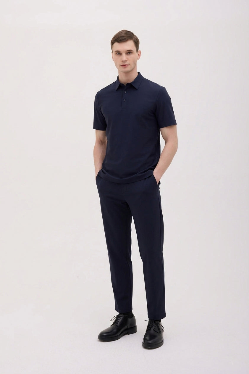 POLO MANICA CORTA IN JERSEY TECHNO