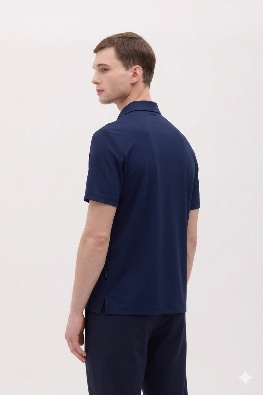 POLO MANICA CORTA IN JERSEY TECHNO