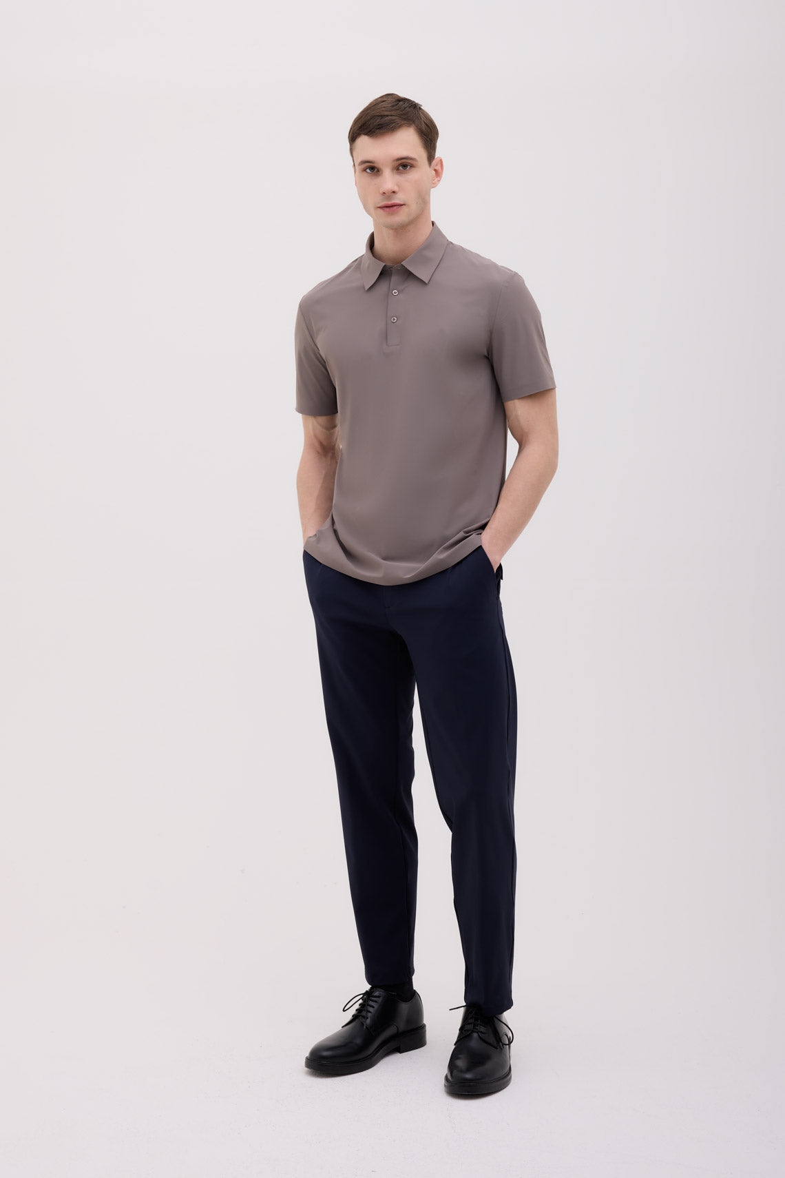 POLO MANICA CORTA IN JERSEY TECHNO