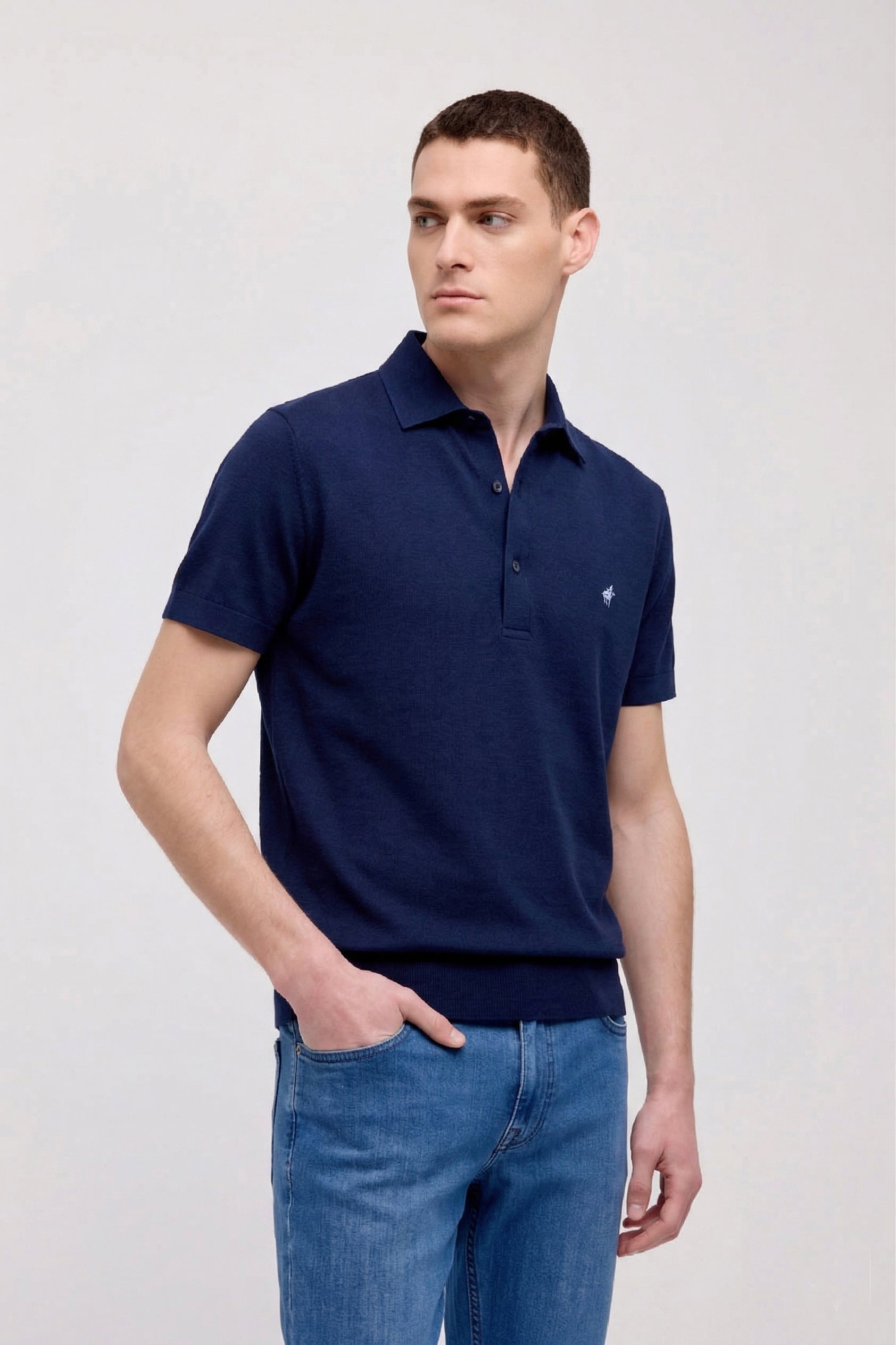 POLO MEZZA MANICA COLLO CAMICIA