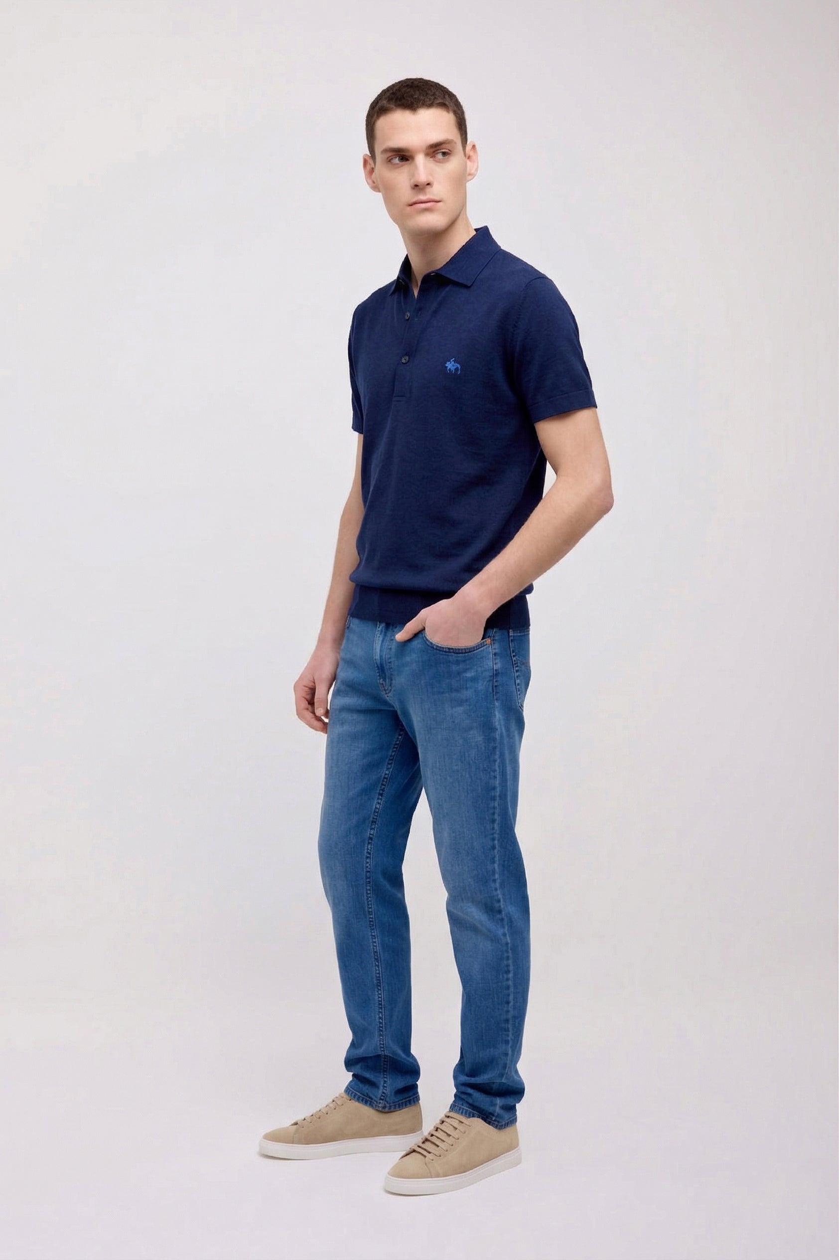 POLO MEZZA MANICA COLLO CAMICIA