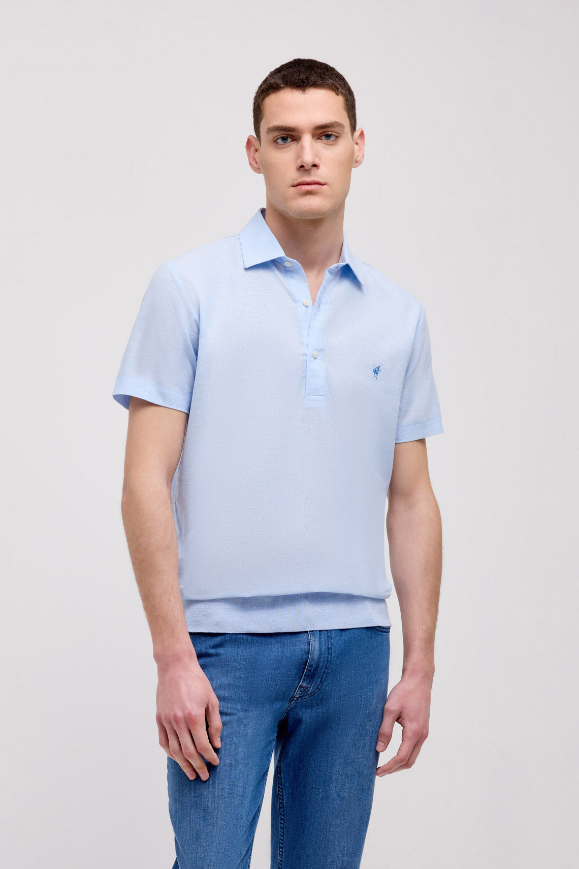 POLO MEZZA MANICA COLLO CAMICIA