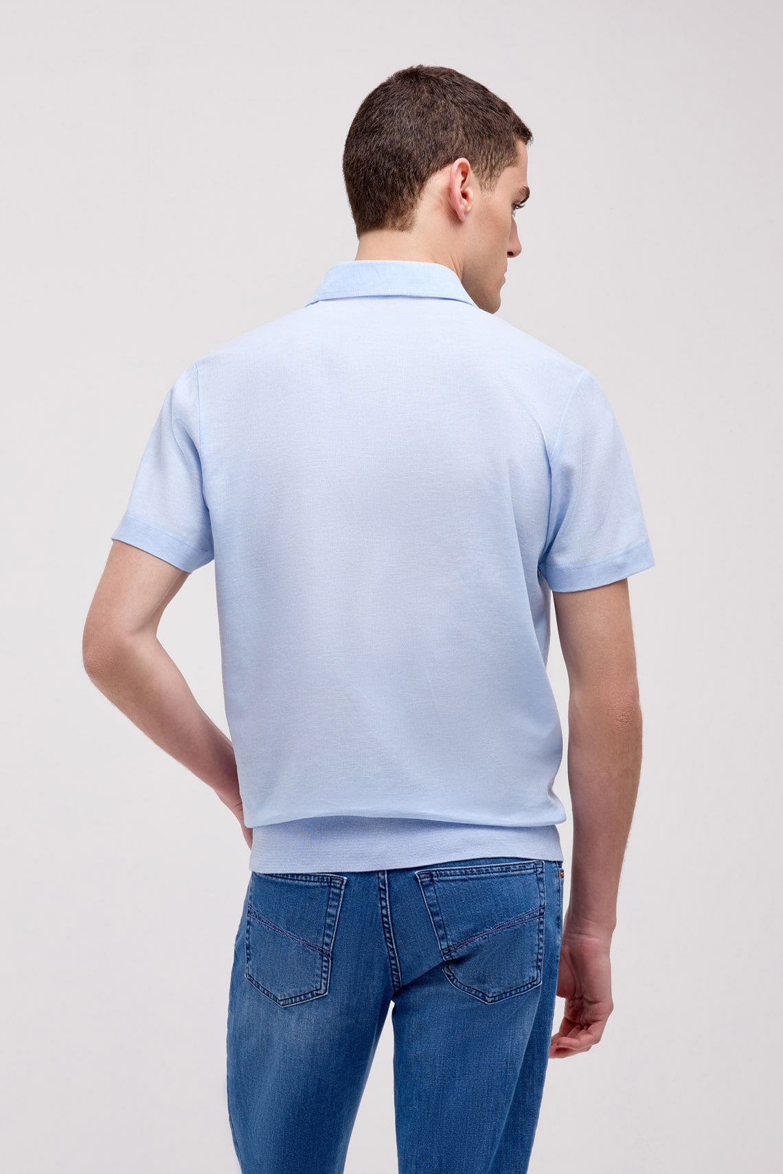 POLO MEZZA MANICA COLLO CAMICIA