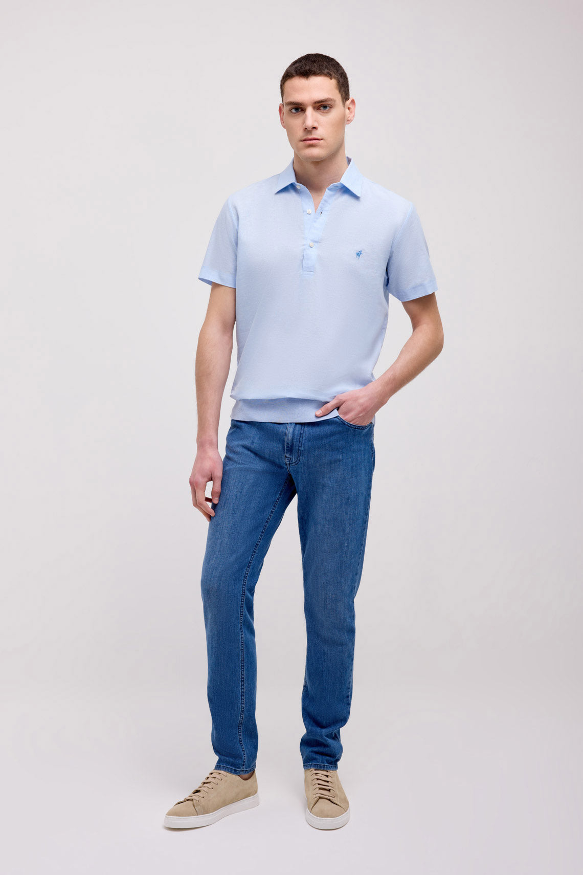 POLO MEZZA MANICA COLLO CAMICIA