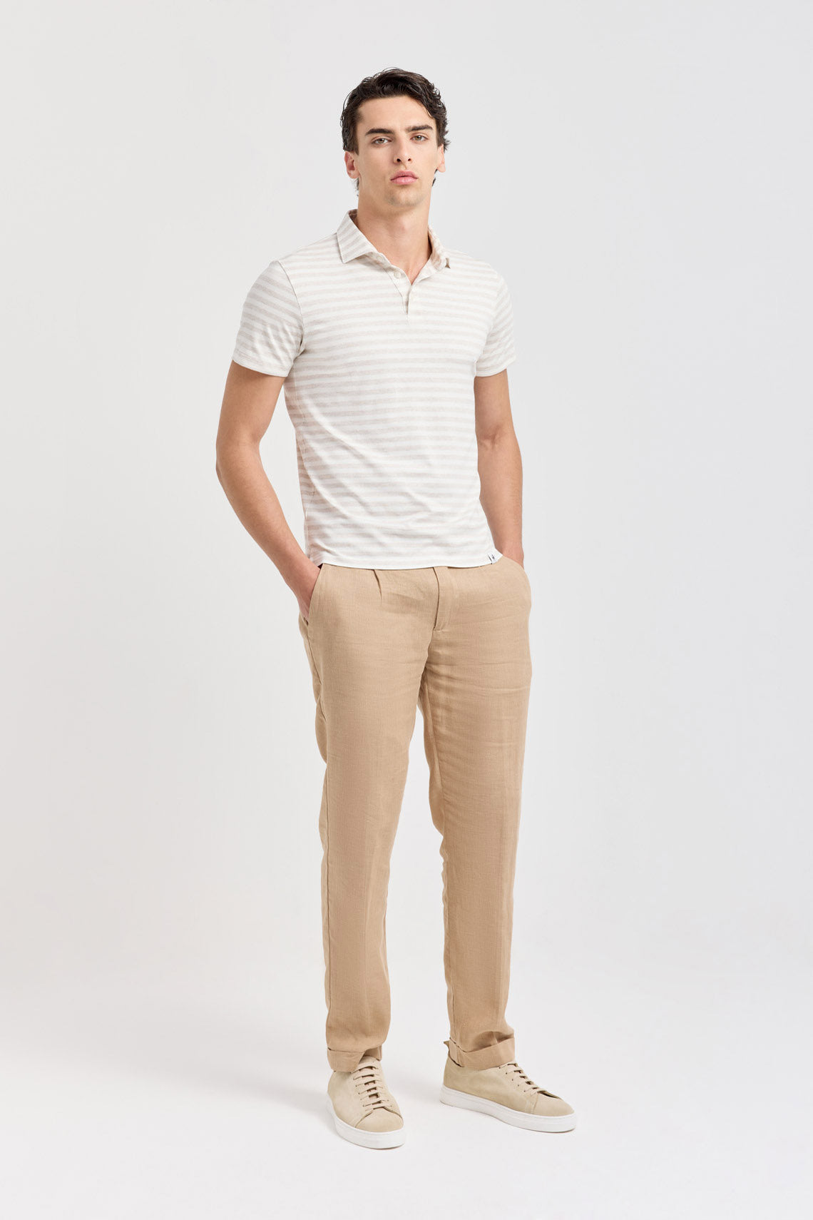 POLO RIGATA COLLO CAMICIA