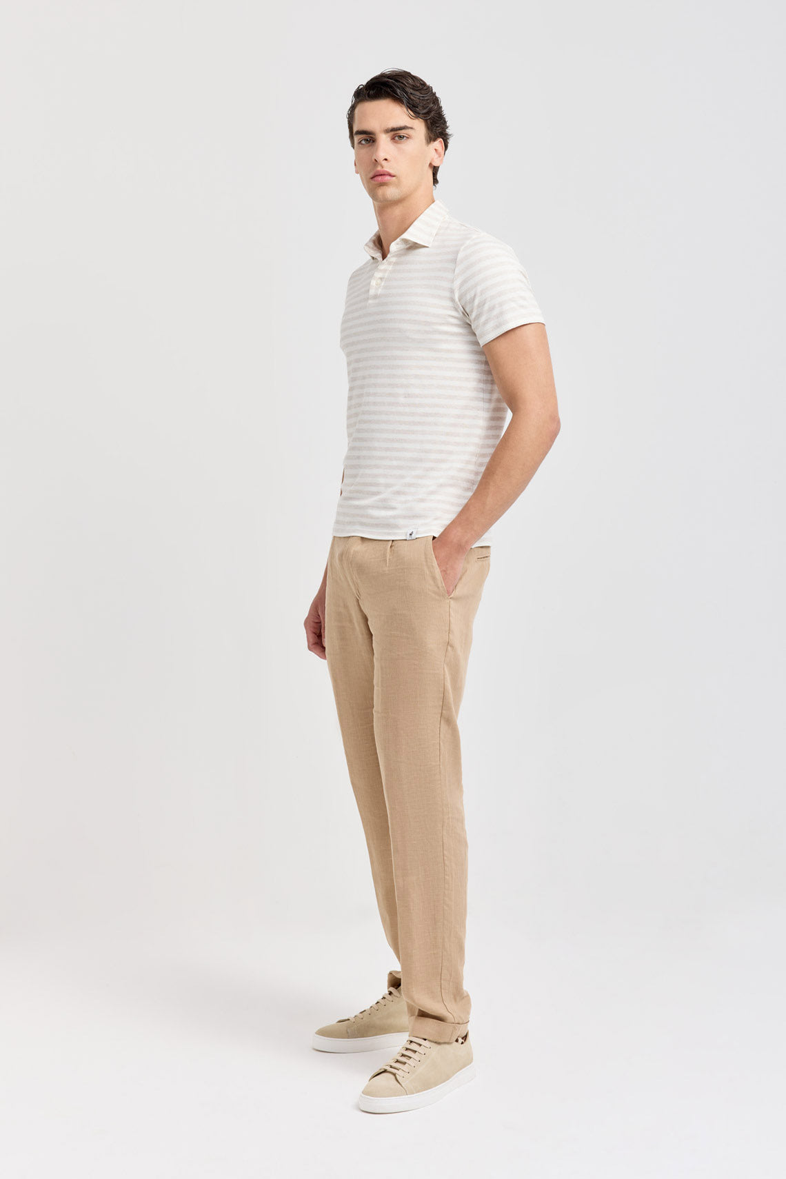 POLO RIGATA COLLO CAMICIA