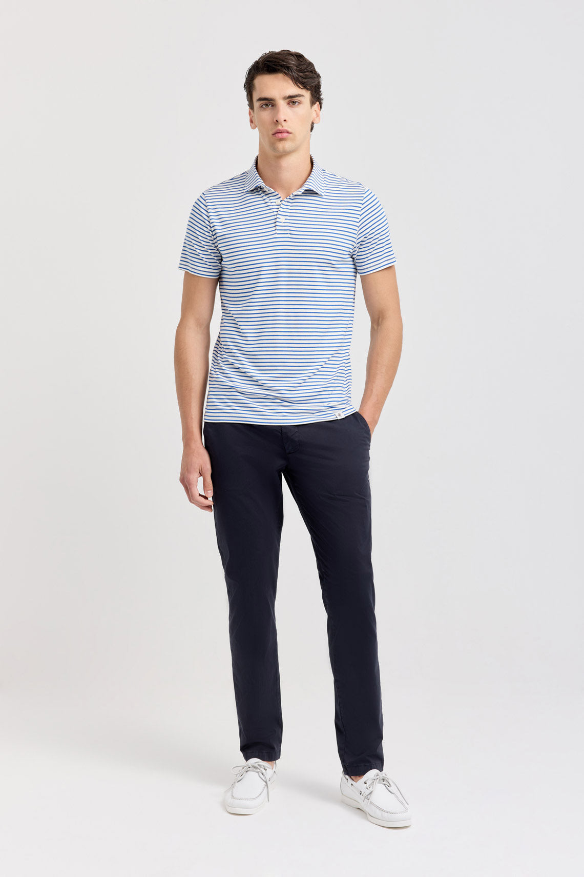 POLO RIGATA COLLO CAMICIA