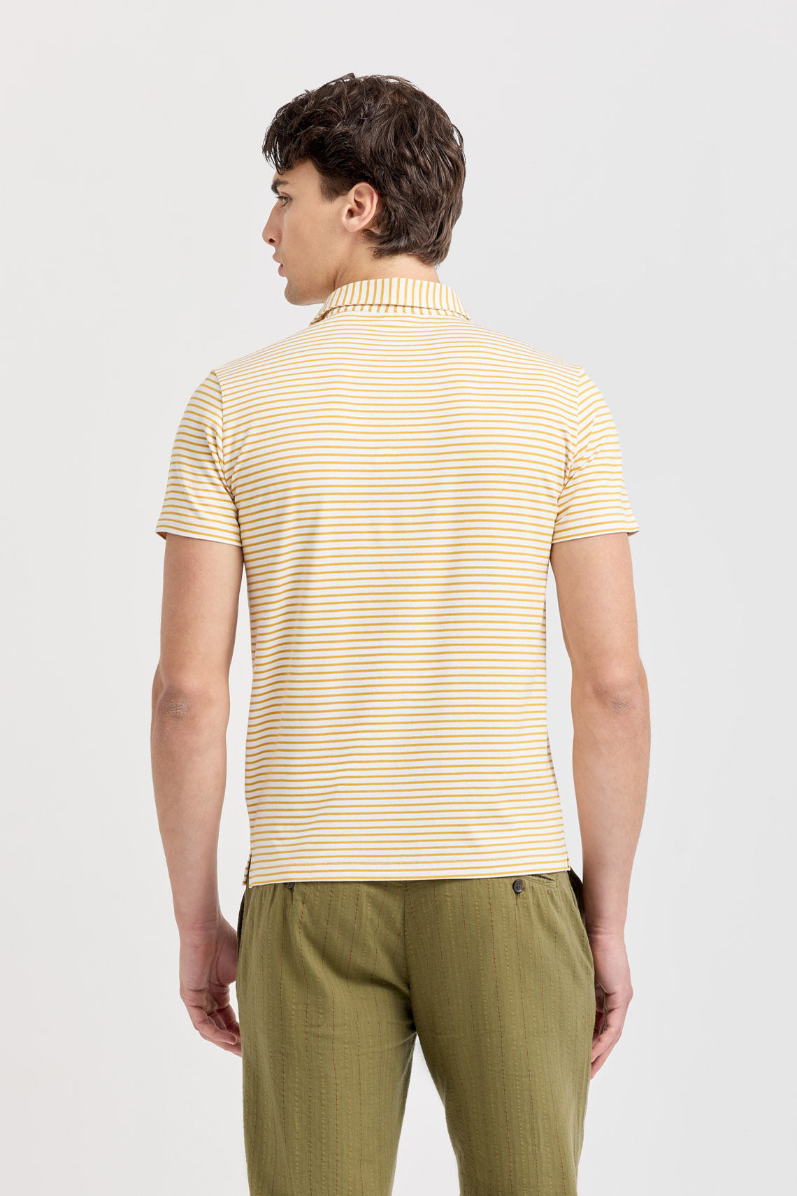 POLO RIGATA COLLO CAMICIA