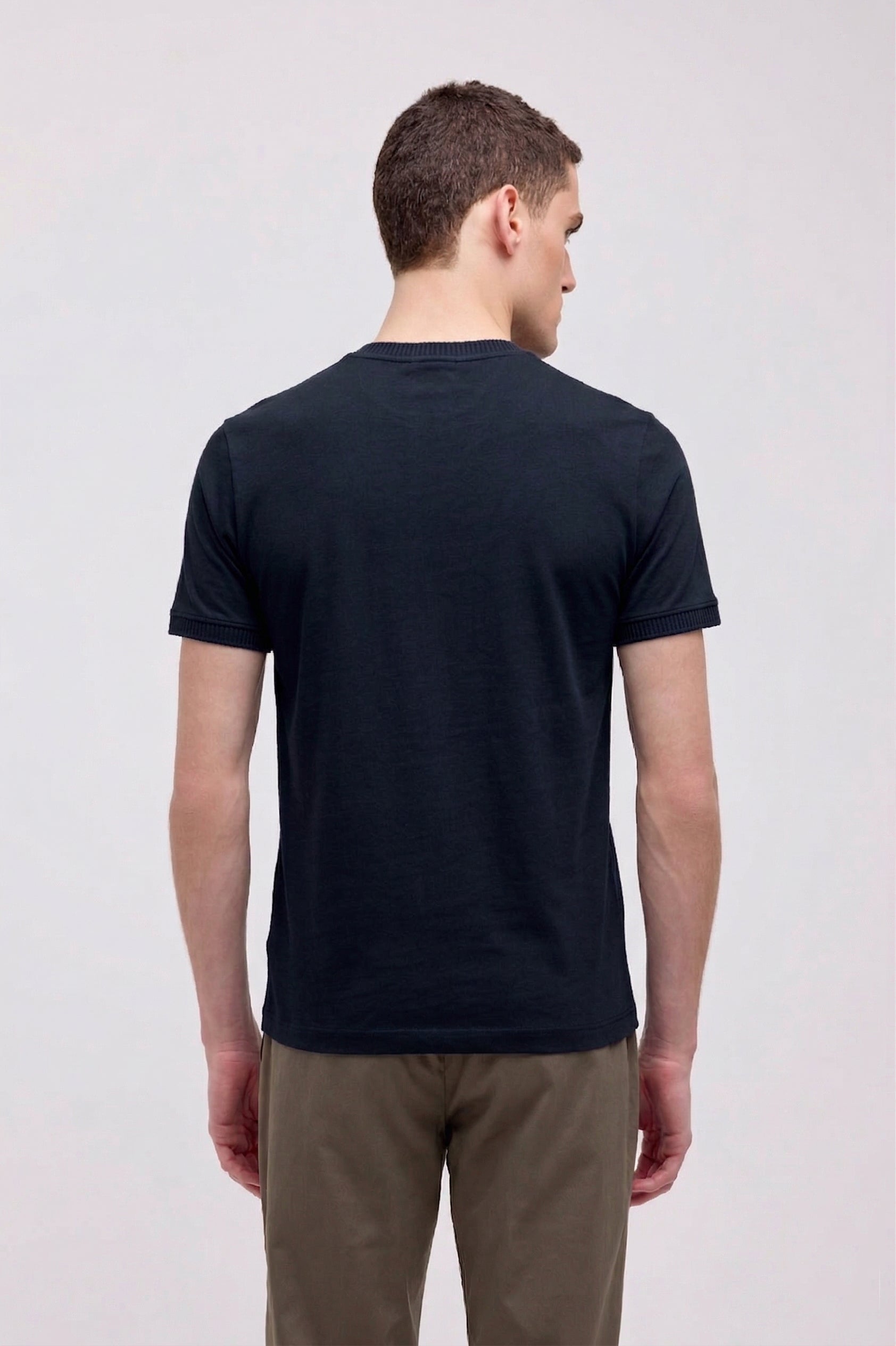 T-SHIRT IN JERSEY STRETCH BLU