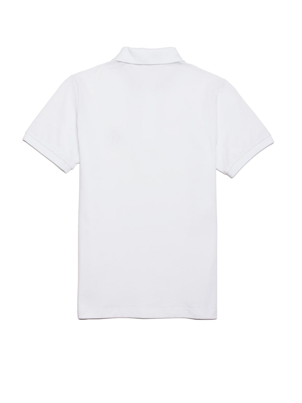 Polo in piquet stretch con logo ricamato