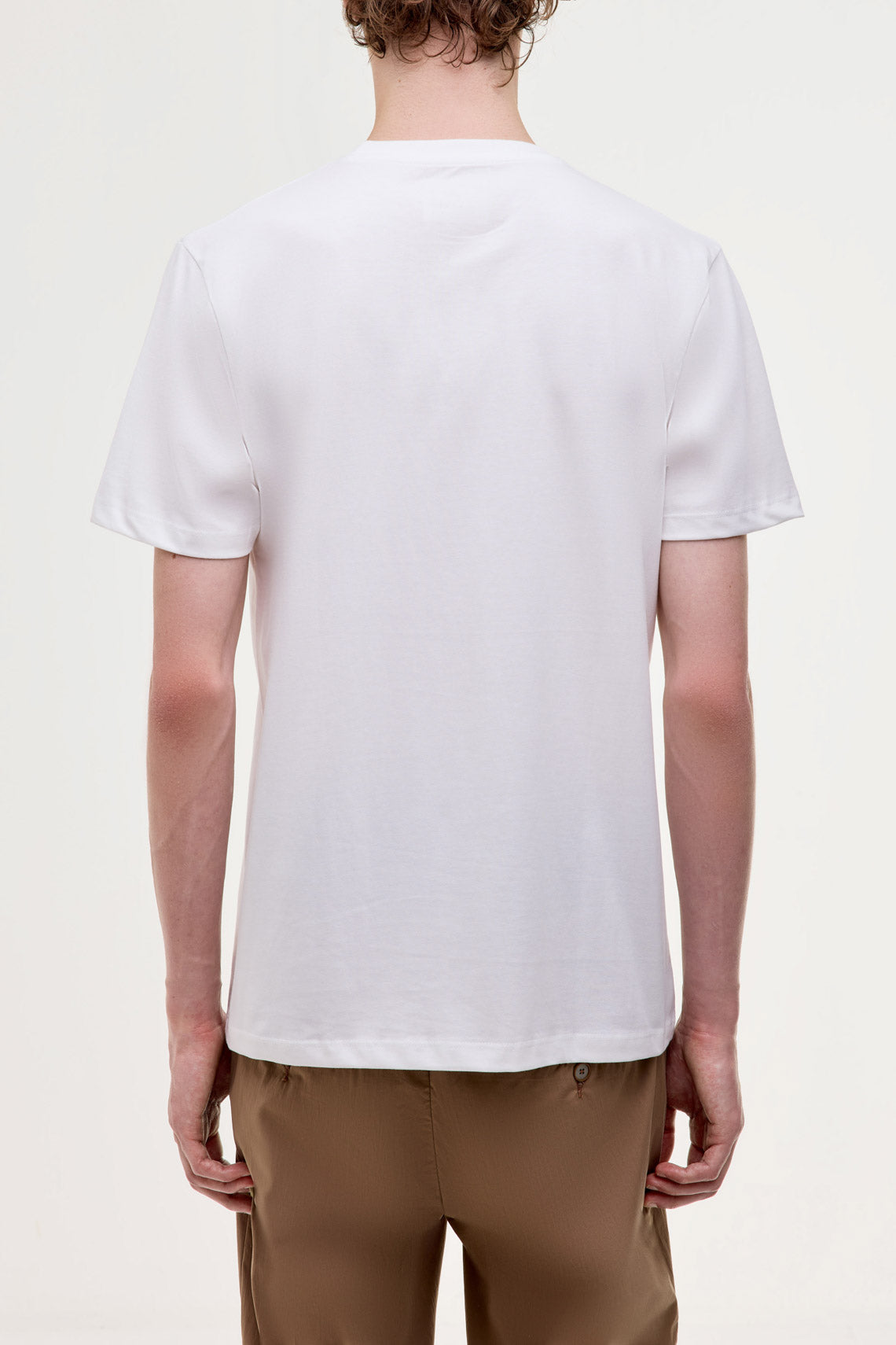 T-shirt in jersey con stampa logo