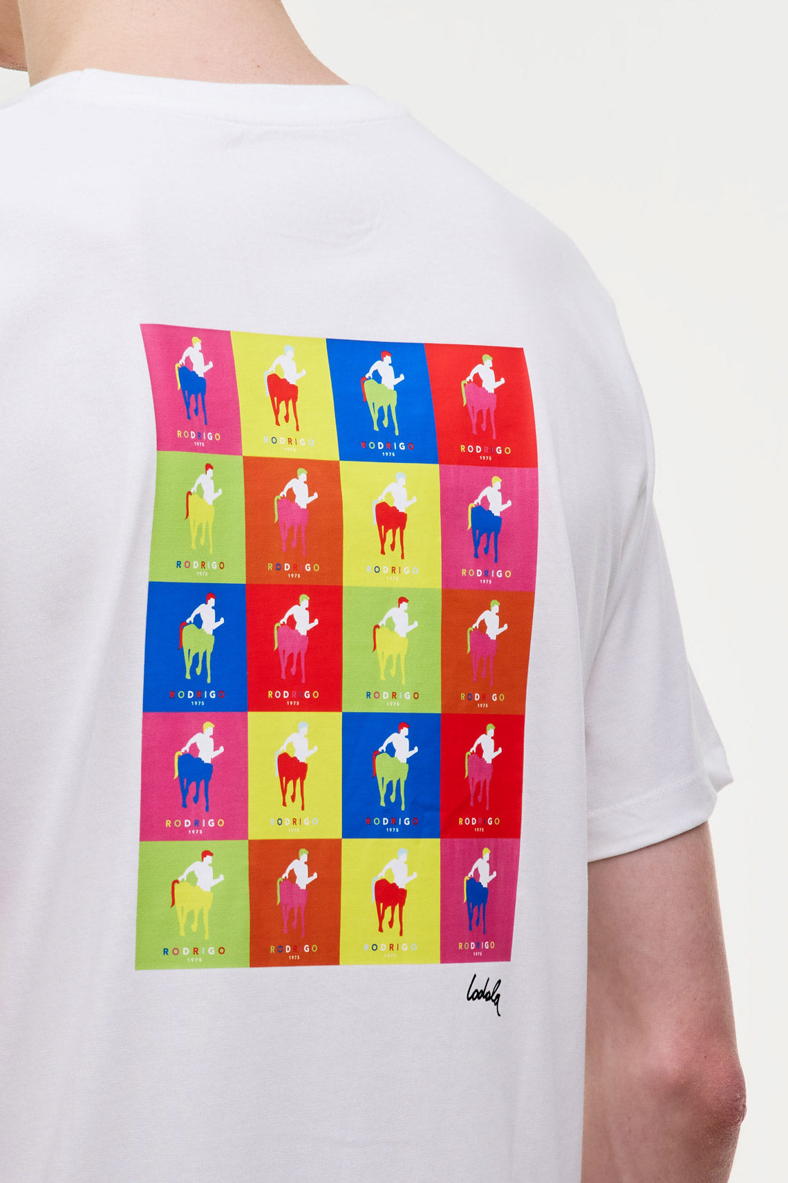 T-shirt in jersey con stampa pop-art