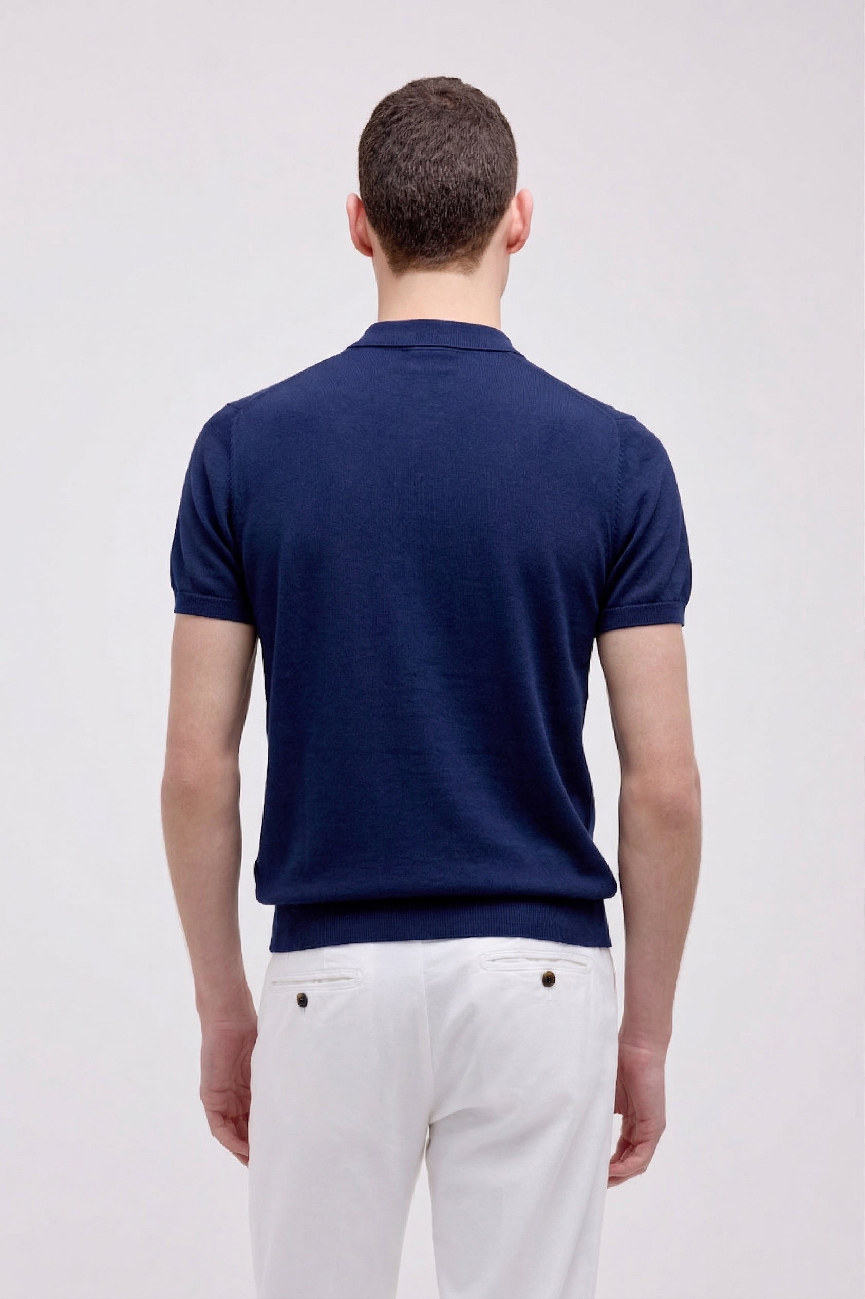 MAGLIA POLO MANICA CORTA IN CREPE