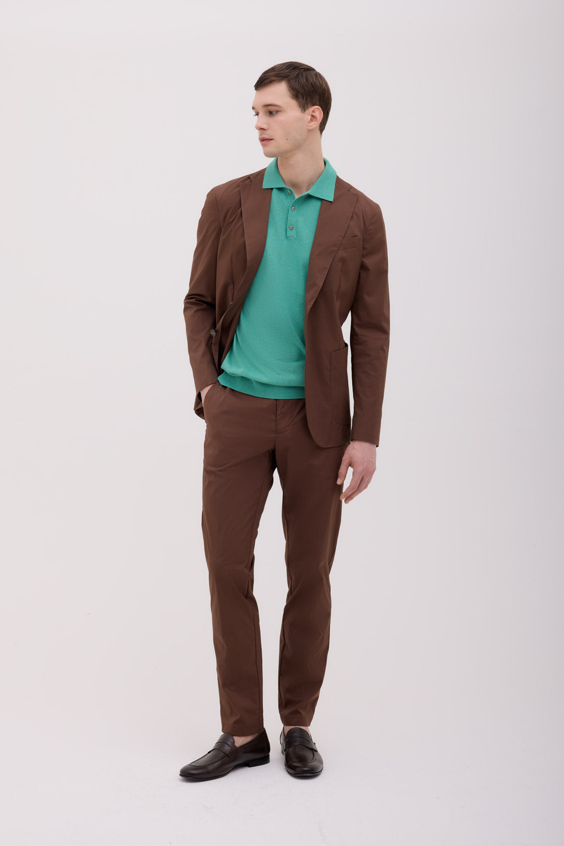MAGLIA POLO MANICA CORTA IN CREPE