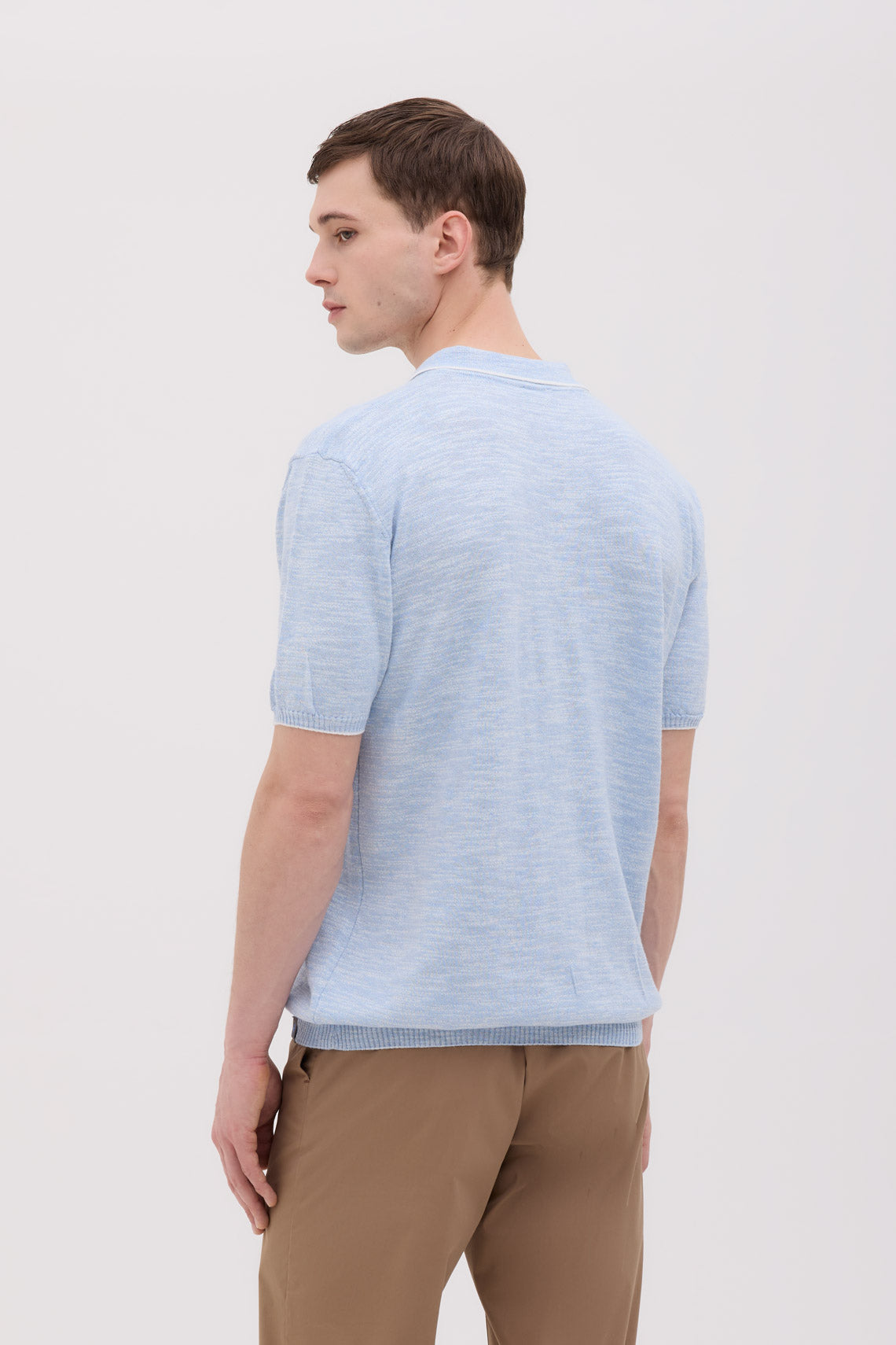 MAGLIA POLO MANICA CORTA IN MOULINE