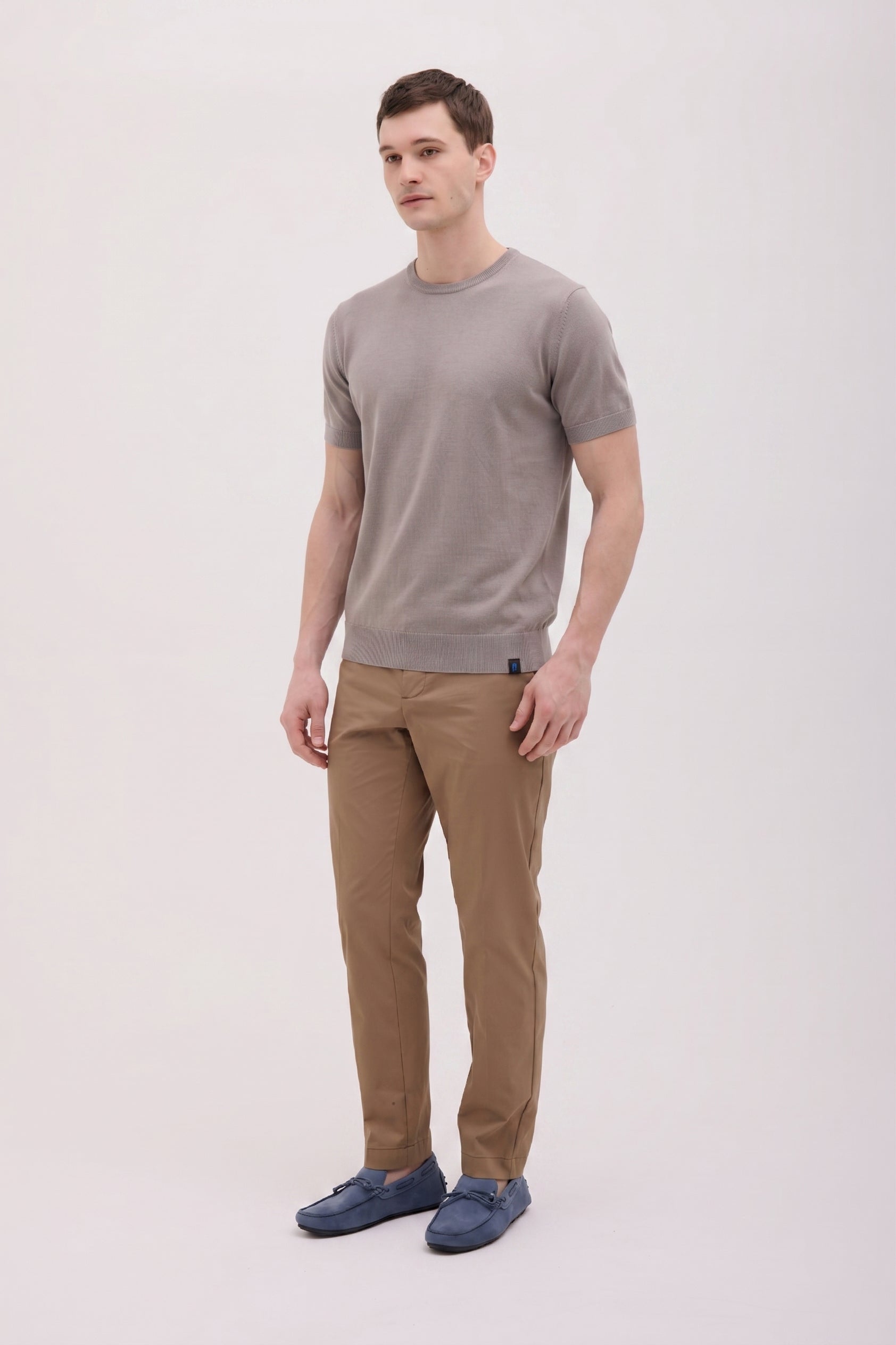 MAGLIA GIROCOLLO MANICA CORTA IN CREPE