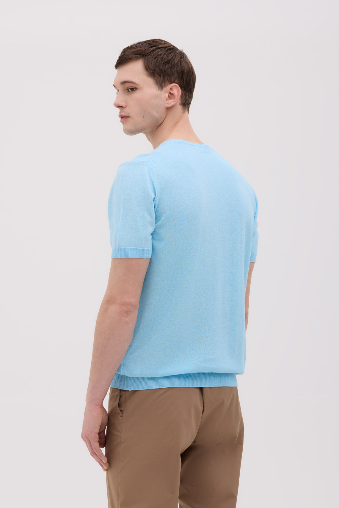 MAGLIA T-SHIRT MANICA CORTA IN CREPE