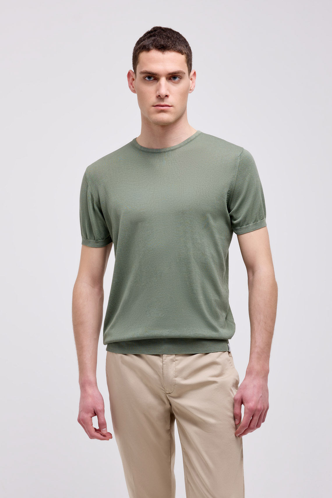 MAGLIA T-SHIRT MANICA CORTA IN CREPE