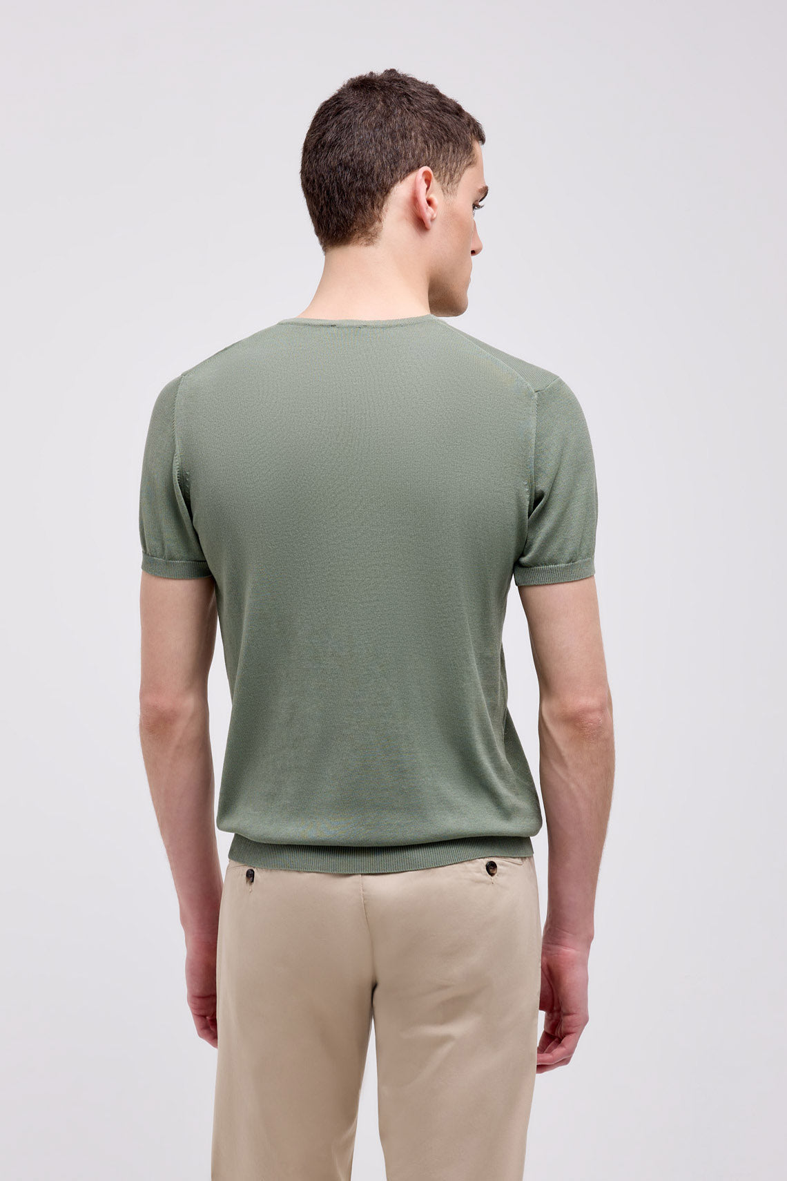 MAGLIA T-SHIRT MANICA CORTA IN CREPE