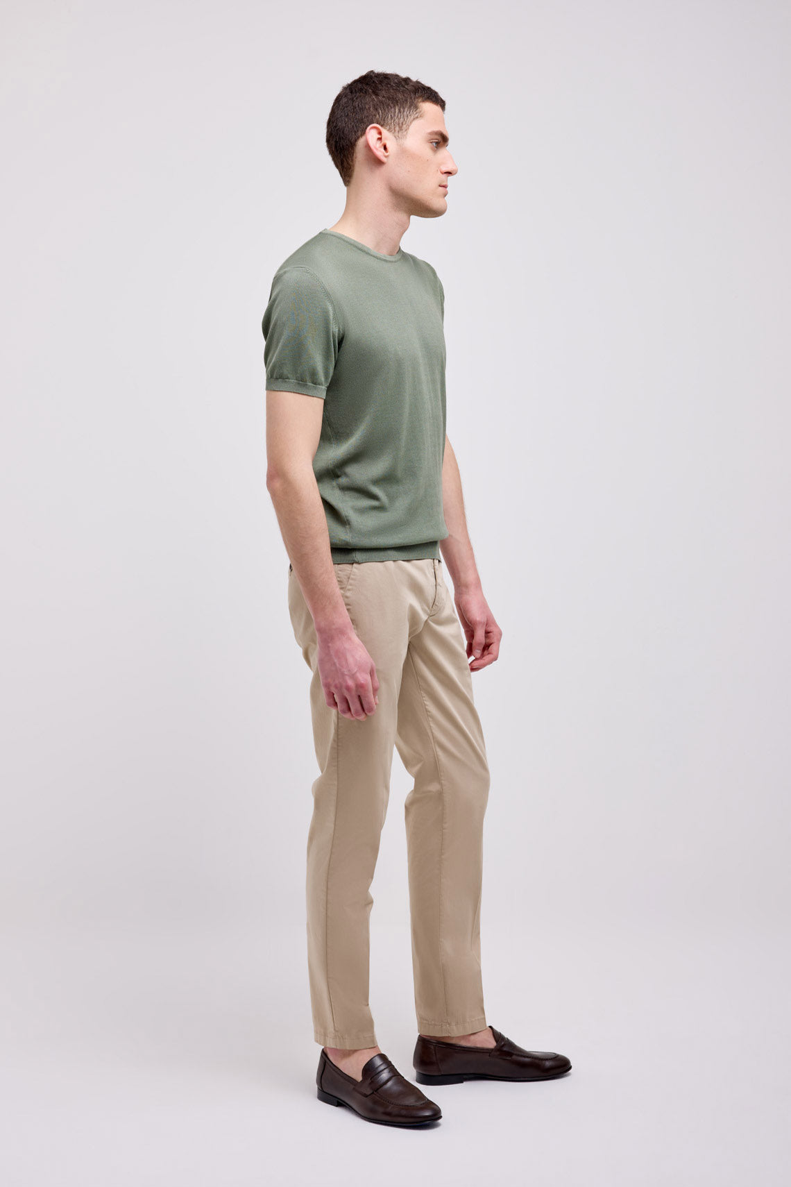 MAGLIA T-SHIRT MANICA CORTA IN CREPE