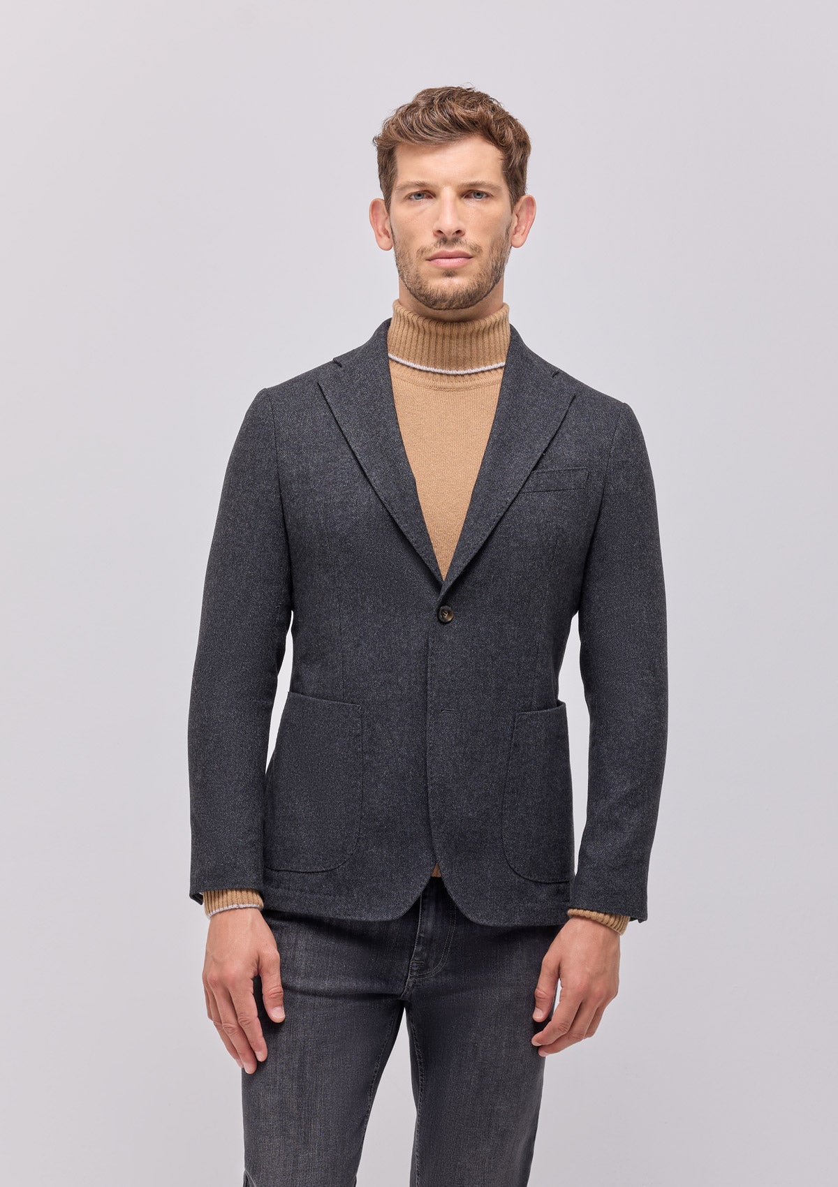 GIACCA DUE BOTTONI TESSUTO MISTO LANA |4881|