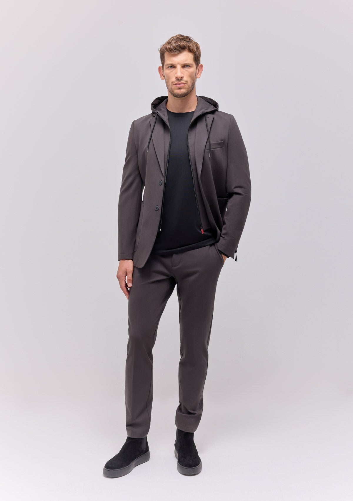 GIACCA JERSEY TECNICO CON PETTORINA E CAPPUCCIO |5065|