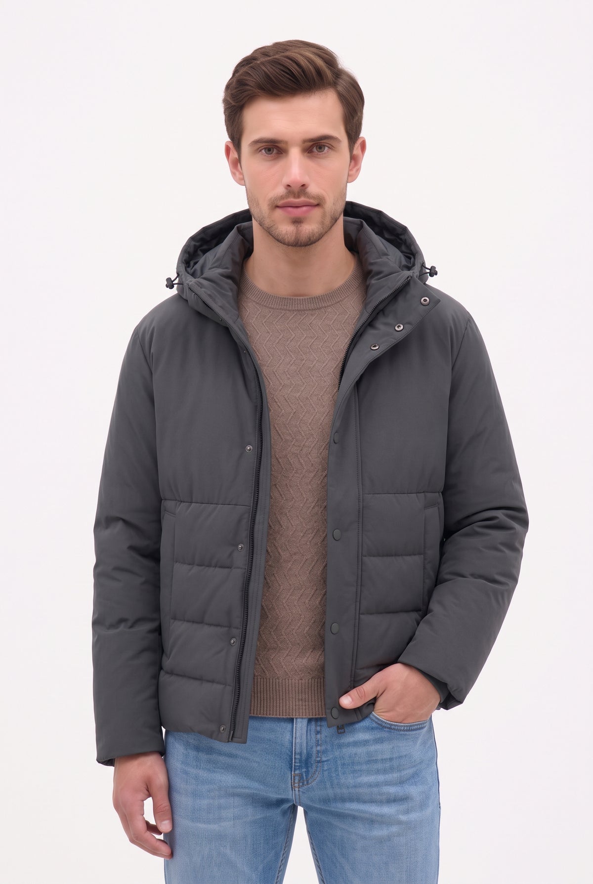 PARKA CORTO TRAPUNTATO