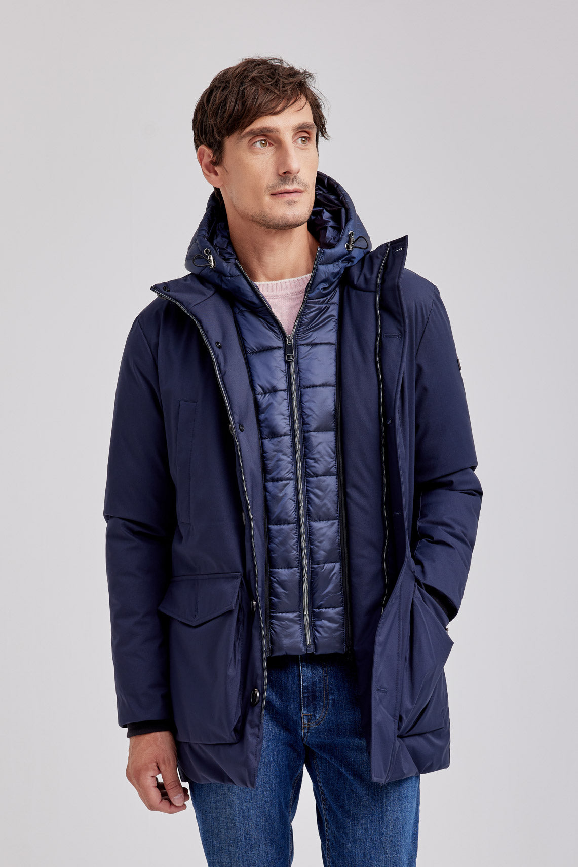 PARKA  LUNGO CON CAPPUCCIO  |6040|