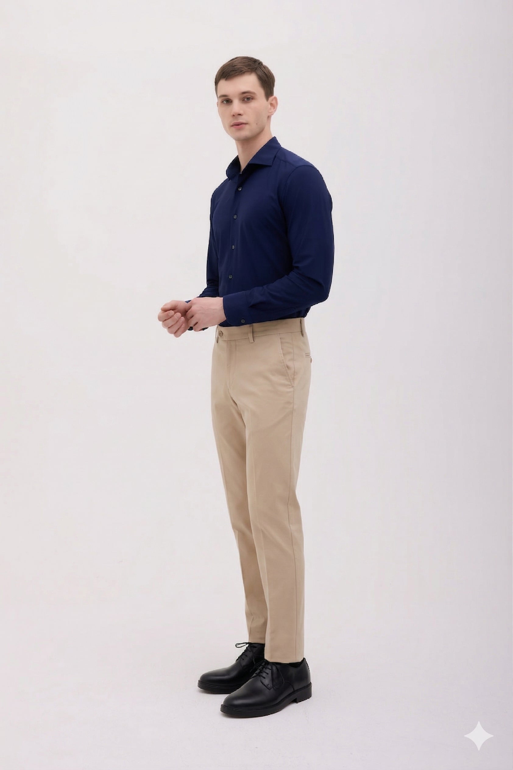 PANTALONE CHINO IN JERSEY TECNICO