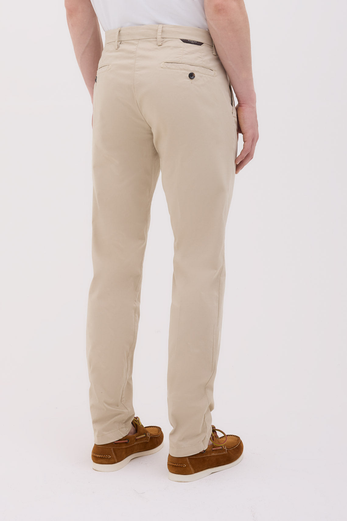 PANTALONE CHINO IN RASO STRETCH