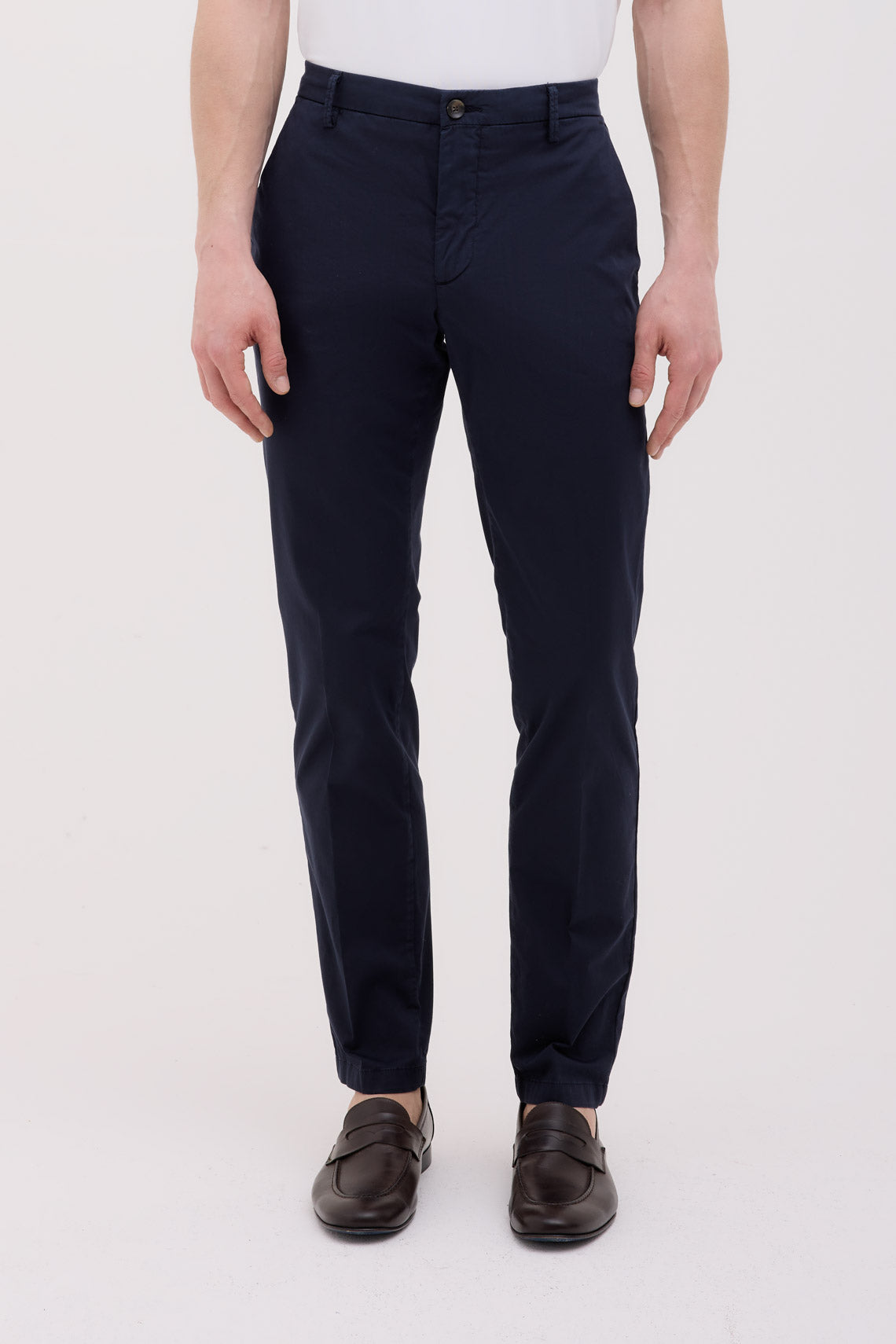 PANTALONE CHINO IN RASO STRETCH