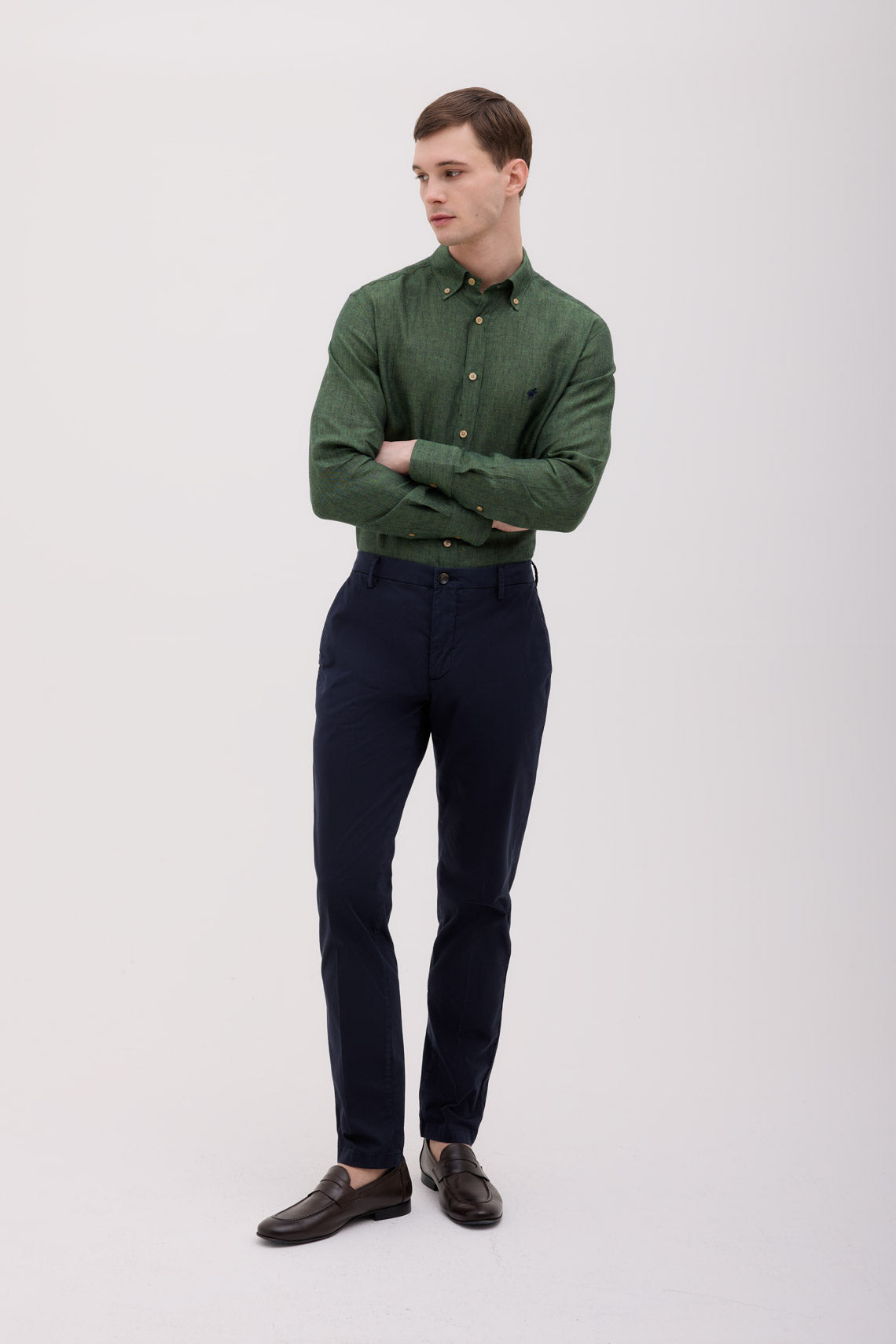 PANTALONE CHINO IN RASO STRETCH